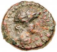 Judea. Herodian Dynasty. Agrippa II as King. Struck under Nero. AE 14mm (3.61 g)