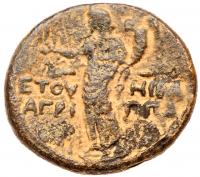 Judea. Herodian Dynasty. Agrippa II. Year 18 (77/8 CE). AE 25 mm (9.45 g) - 2