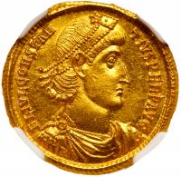 Constantius II Augustus, AD 337-361. Gold Solidus (4.49 gr)