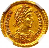 Theodosius I, AD 379-395. Gold Solidus (4.39 g)