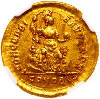 Arcadius, AD 383-408. Gold Solidus (4.46 g) - 2