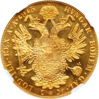 Austria. 4 Ducats, 1915 NGC MS67 - 2