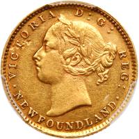 Newfoundland. 2 Dollars, 1882-H PCGS AU53