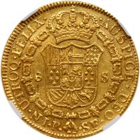 Colombia. 8 Escudos. 1785-SF P (Popayan) NGC AU55 - 2