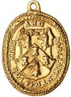 Great Britain. Sir Richard Brown, Military Reward Gold Medal, 1644 About Unc - 2