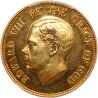 Great Britain. Fantasy Gold Crown, 1936 PCGS PF62 CAM