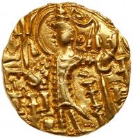 Kidarite Huns. Kidara. Gold Dinar (7.74 g), ca. AD 350-390 Choice VF