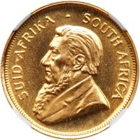 South Africa. Â¼ Krugerrand, 1981 NGC MS67