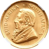 South Africa. Â¼ Krugerrand, 1982 NGC MS68