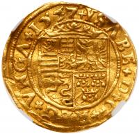 Transylvania. Ducat, 1557 NGC AU53 - 2