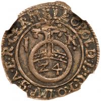 German States: Nordhausen. 1/24 Taler (Groschen), 1660-IK NGC MS62 - 2