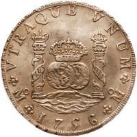 Mexico. 8 Reales, 1756-Mo MM PCGS About Unc