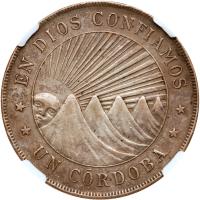 Nicaragua. Cordobra, 1912-H NGC EF40 - 2