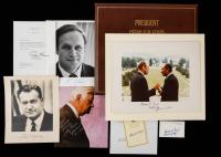 Ford, Gerald R: Fine Collection of 75+ Signatures on Photos, Letters and Cards, Signatures by Gerald Ford. Also Rockefeller, O'N