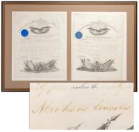 Lincoln, Abraham and Andrew Johnson: Two Military Appointments with and Outstanding Quality Signature by Lincoln, Johnson's Stee