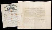 McKinley, William 25th President of the United States Two Documents Signed: One as President, One as Governor of Ohio