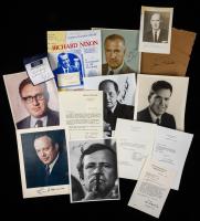 Nixon, Richard M: 125+ Signed Pieces Charting Nixon's Presidential Career & Watergate Including Nine Signed Pieces by the Presid