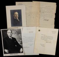 Taft, William Howard (2 TLS) Woodrow Wilson (1 TLS), Herbert Hoover (2 TLS) and Harry S. Truman (Signed Photo)