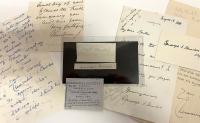 Churchill, Winston S., Remarkable Collection of 32 Signed Pieces by Family Members Including George Spencer, Lord Randolph, Moth