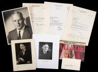 Supreme Court Justices: 28 Signed Pieces Including 3 Superb Photographs. Included are Warren, White, Douglas, Rehnquist, Burger,