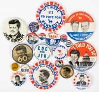 John F. Kennedy Collection: 30 Vintage Original Presidential Campaign Buttons Plus 12 on the Unusual Side