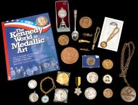 John F. Kennedy Collection: 80+ Commemorative Medals Small to Medium in Size, Novelties, Pendants, Tie Clasps, Many Quite Scarce