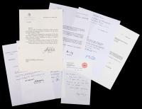 Collection of Letters to a French Composer: Nobel Peace Prize Winner Elie Wiesel, 6 French Politicians and Mgr Pedro LÃ³pez Quin