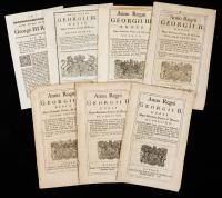 7 Original 18th Century Acts During The Reign of George III Including "The Majesty To Charge Persons of Crimes and High Treason