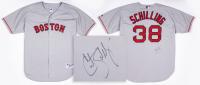 Curt Schilling Autographed Russell Authentic Collection, Boston Red Sox Jersey #38