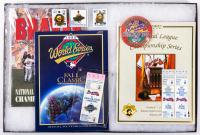 1992 World Series Including Final Game 6 Ticket plus Atlanta Braves Series Program. Also two National League Game 6 Tickets plus