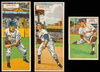 Baseball Cards: Three Double Header Cards #31/32 Howie Pollet/Ernie Banks #45/46 Al Kaline/Corky Valentine # 127/128 Warren Spah