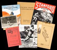 Collection of Vintage Original College Sports Programs and Signed Photos Some Very Rare Pieces: 1926 Stanford, 1st Heisman Troph