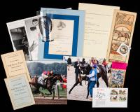 Horse Racing: Vintage Original Pieces 1919-2010: Secretariat, Seabiscuit, Kentucky Derby, Bay Meadows, Willie Shoemaker TLS + Mo