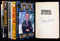 Indianapolis and Grand Prix Racing; Seven Signed Books by Race Car Greats & Authors Including Bobby Unser, Johnny Rutherford, Ja