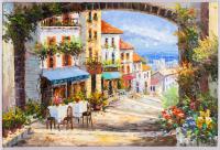 Pacartas. "Coastal Italian Street Scene"