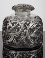 RenÃ© Lalique Epines (Thorns) Grey Patina Crystal Perfume Bottle, Signed