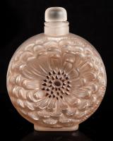 RenÃ© Lalique Vintage 30s Dahlia Perfume Bottle, Signed R. Lalique in Block Letters with Bottle & Stopper Numbered. A Classic Pi