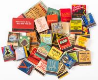 1930s to 1960s Phenomenal Collection of 180+ Vintage Matchbooks: Los Angeles, New York, Chicago, World War II Related Plus 40 ca