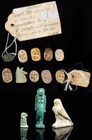 Ancient Egyptian. 13-piece lot of Faience Amulets, ca. 1st Millennium BC