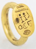 Ancient Egyptian ca. 1st millennium BC solid 20K Gold Ring