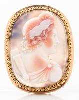 Neo Classical, ca. 18th-19th Century, Agate Cameo Pin