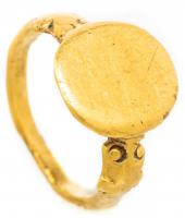 Ancient Roman, ca. 4th Century AD, Solid 22K Plain Gold Ring