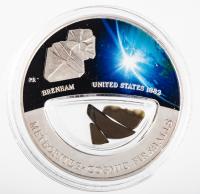 2012 Fiji $10 Silver Brenham Meteorite Coin