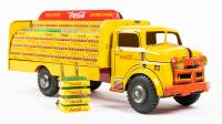 Coca-Cola Marx Metal Toy Truck in Choice Condition Complete with Dolly and All Cases of Coca-Cola