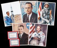 Collection of 11 Signed Color Portrait Photos from Astronaut Groups 1-5, Including Elliott See, Gordon Cooper, John S. Bull, Sco