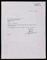 Neil Armstrong, Second Signed Letter Dated 1990 to French Composer Jean-Phillippe Fontainille for Second Composition in his Hono