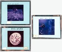 Apollo 7, 8, 9 and 10 Glass Slides With views of The Earth And Lunar Surface From The Collection Of Dick Underwood