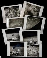 Stunning Apollo 8,12,13,14,15,16 and 17 Glossy Black and White Black Numbered Photos From The Collection Of Dick Underwood