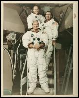 Apollo 12: Vintage Color Printing, Red Serial Number, Crew Portrait, Clean NASA Release Information on Verso 'A Kodak Paper' Wat