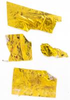 Apollo 13: Four (4) Small to Medium Segments of Flown Thermal Mylar Film Coating, "Kapton Foil" with COA.